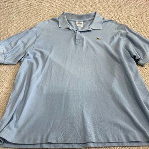 Lacoste Size 7/XL Polo Shirt Light Blue
